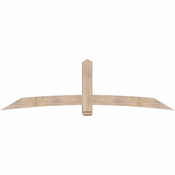 Ekena Millwork Bellingham Smooth Timber Gable Bracket, Douglas Fir, 96"W x 28"H x 5 1/2"D x 5 1/2"F, 7/12 Pitch GBW096X28X0606BEL00SDF - main